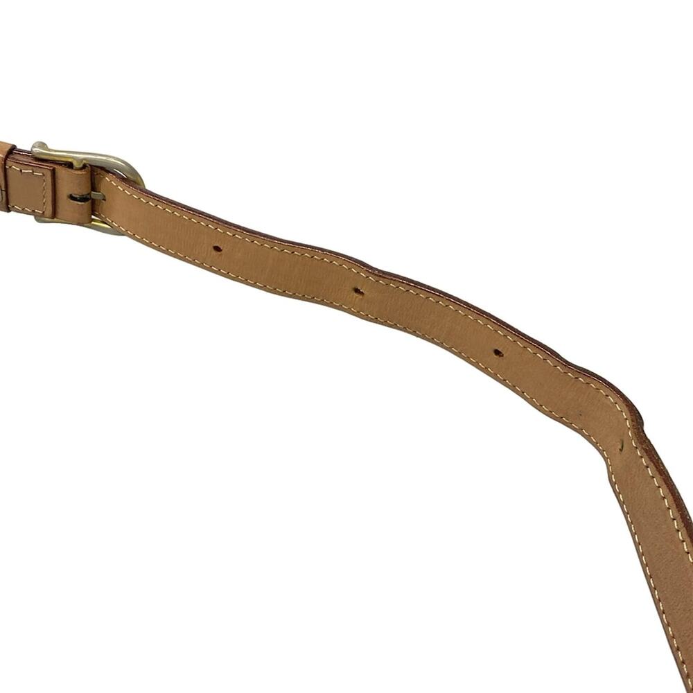 Celine Circle Logo/Macadam Shoulder Bag Khaki Cream Light Brown PVC Leather - Picture 9 of 11